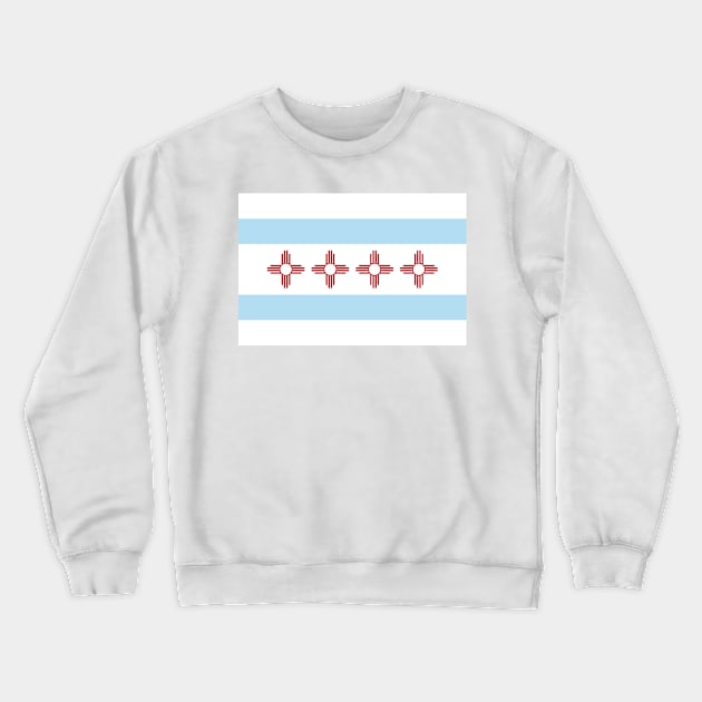 Chicago, New Mexico Crewneck Sweatshirt by popkulturniy